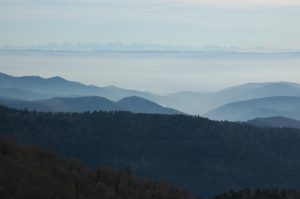 les Alpes vus des Vosges